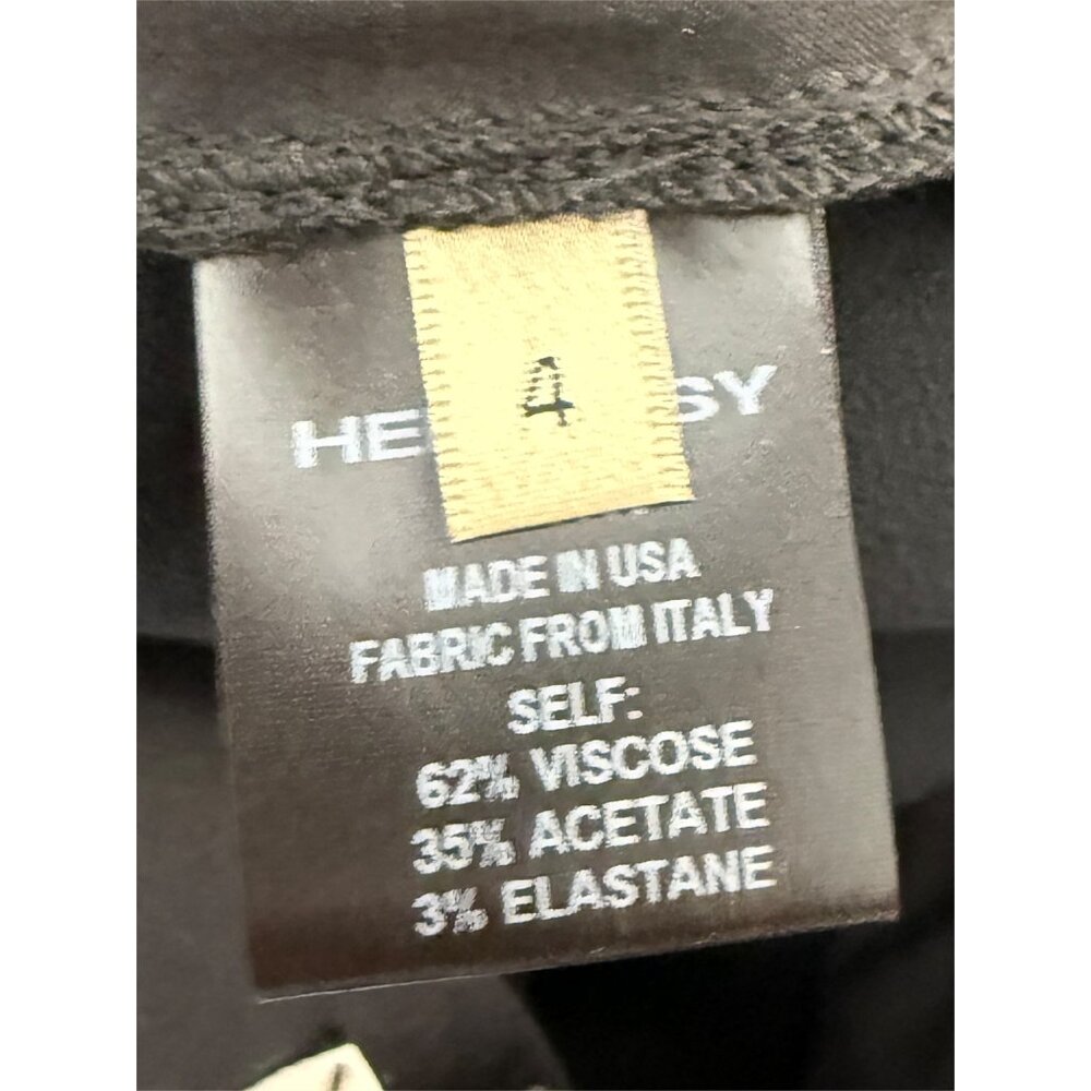 Hellessy Black Kooning satin trousers with shirttail overlay, size 4 - Picture 13 of 16